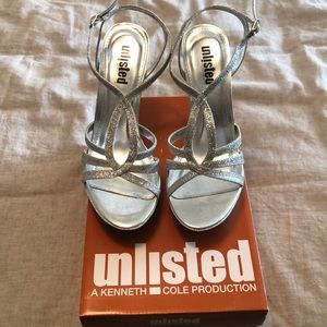 Glitter Sliver heels